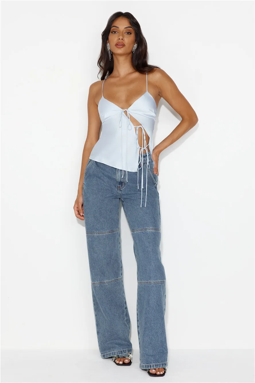 LIONESS Mariah Cami Pale Blue