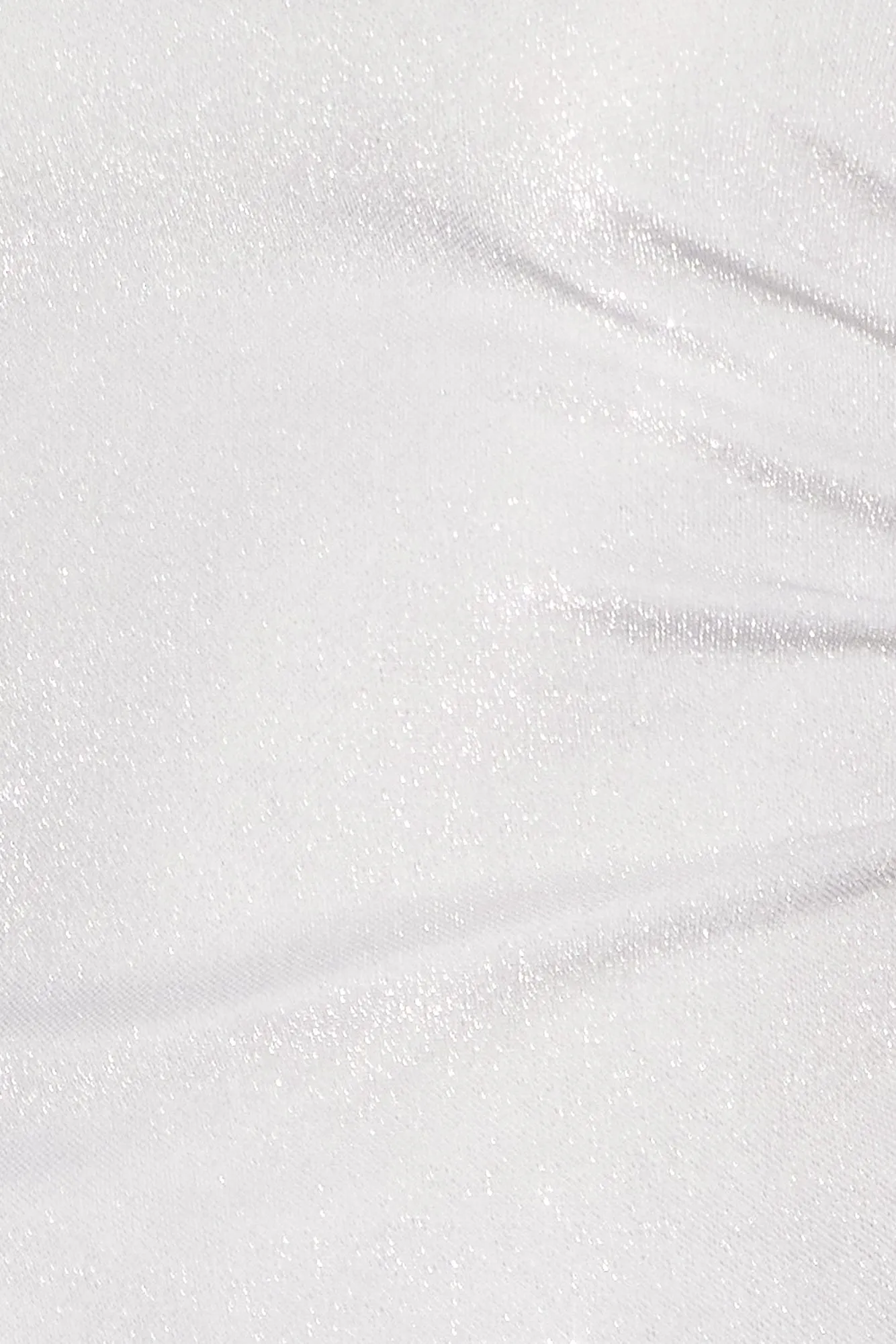 Chicago Nights Strapless Glitter Crop Top Silver