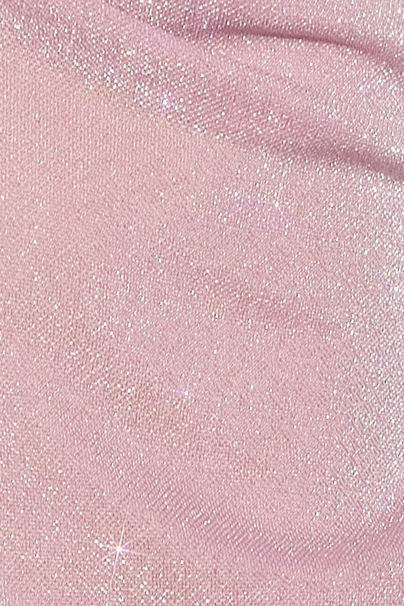 Flirt First Strapless Glitter Crop Top Pink