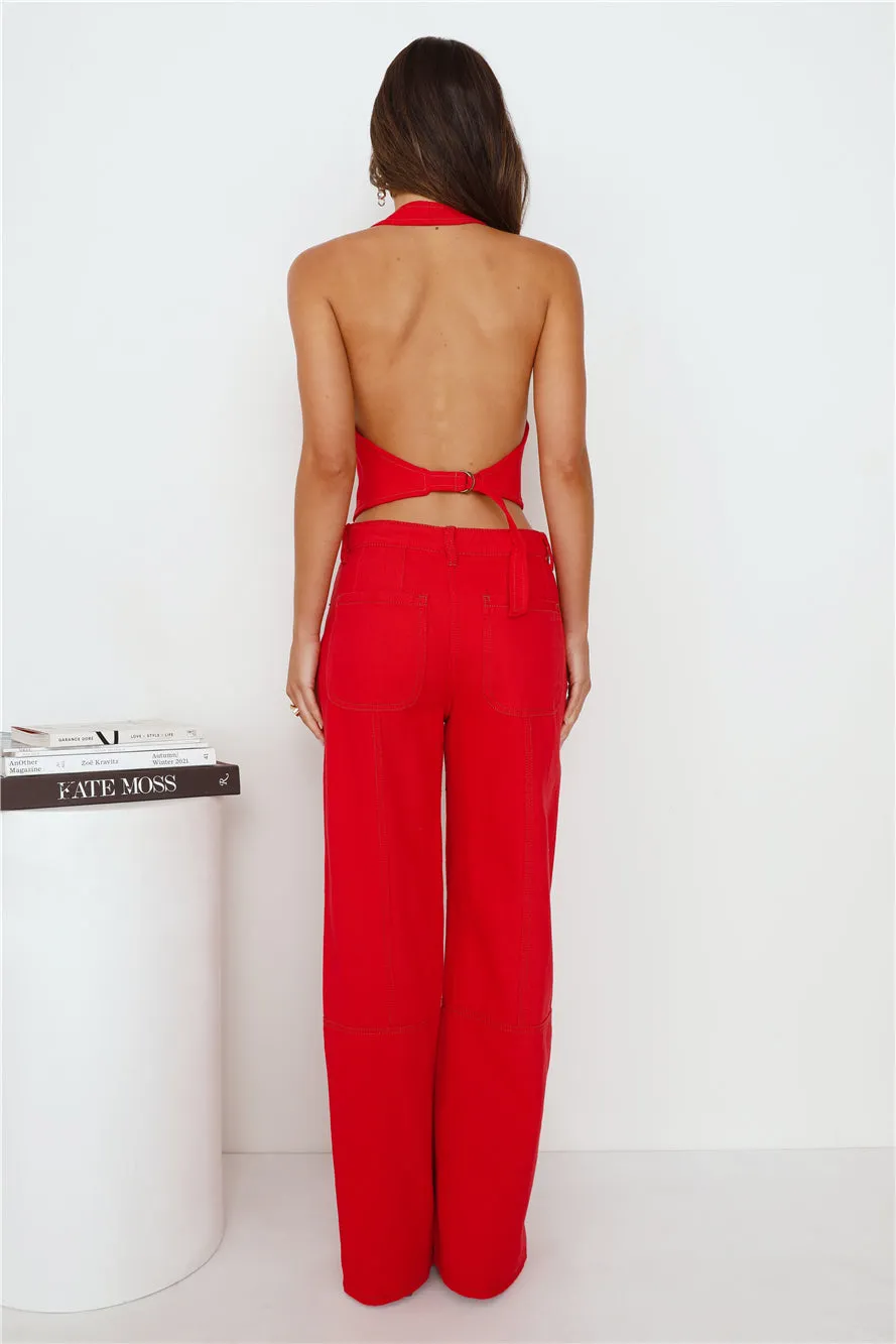 LIONESS Dawson Jean Crimson