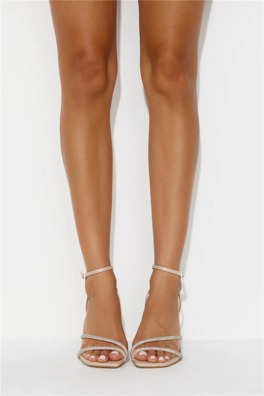 BILLINI Reyes Heels Nude Diamante