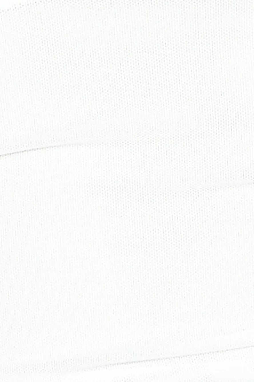 It Girl 'Fit Mesh Crop Top White