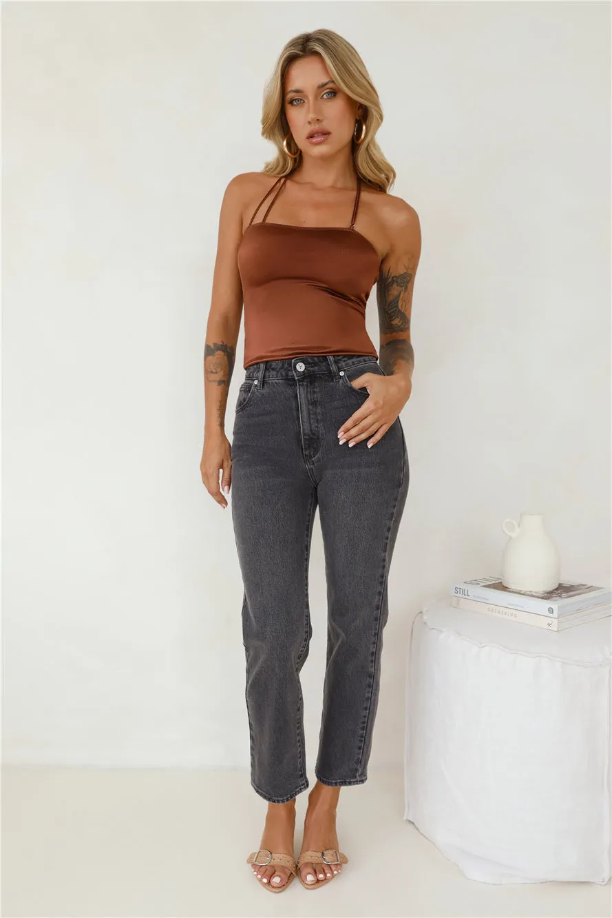 LIONESS Minimalist Tank Chocolate