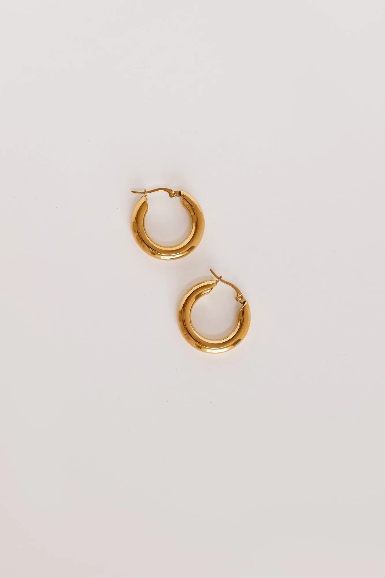 18k Gold Plated Power To Her Hoop Earrings Gold