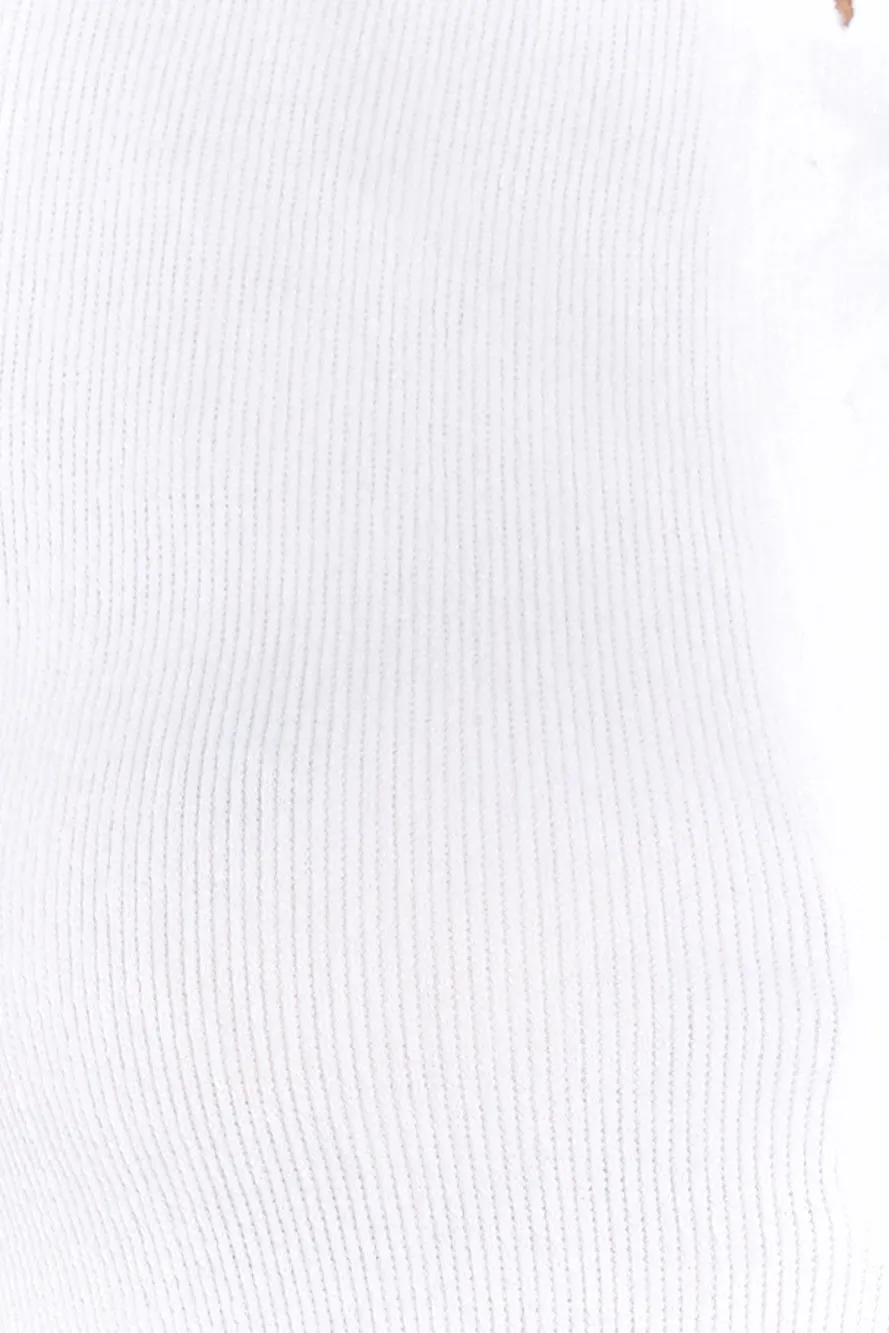 Rewear Ribbed Top White
