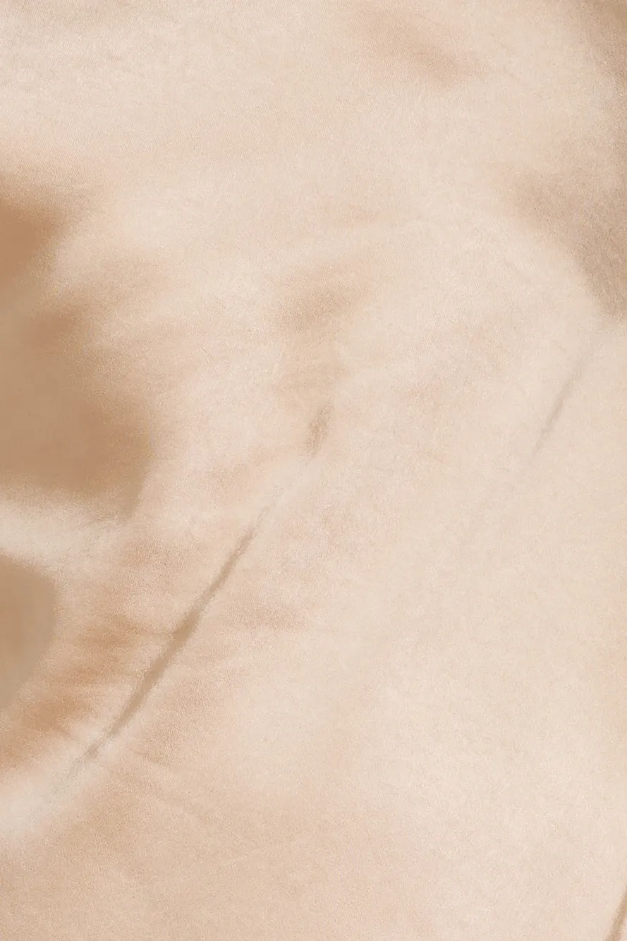 Royal Wedding Satin Maxi Dress Champagne