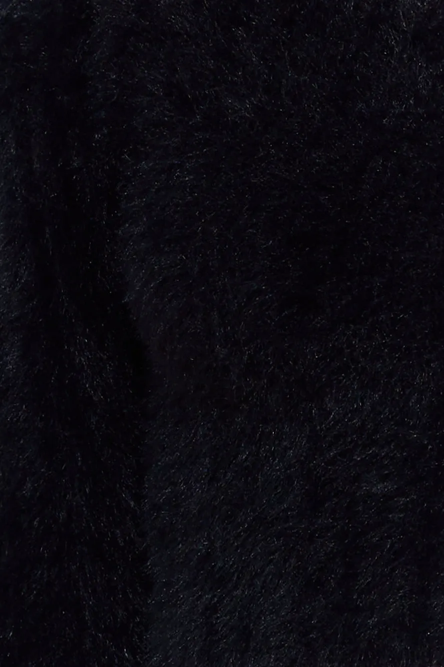 Polar Bear Crop Top Black