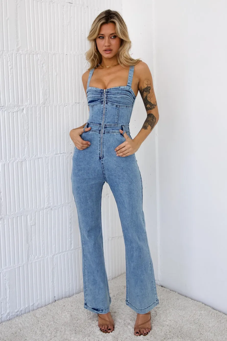 Deep In Motion Jumpsuit Denim
