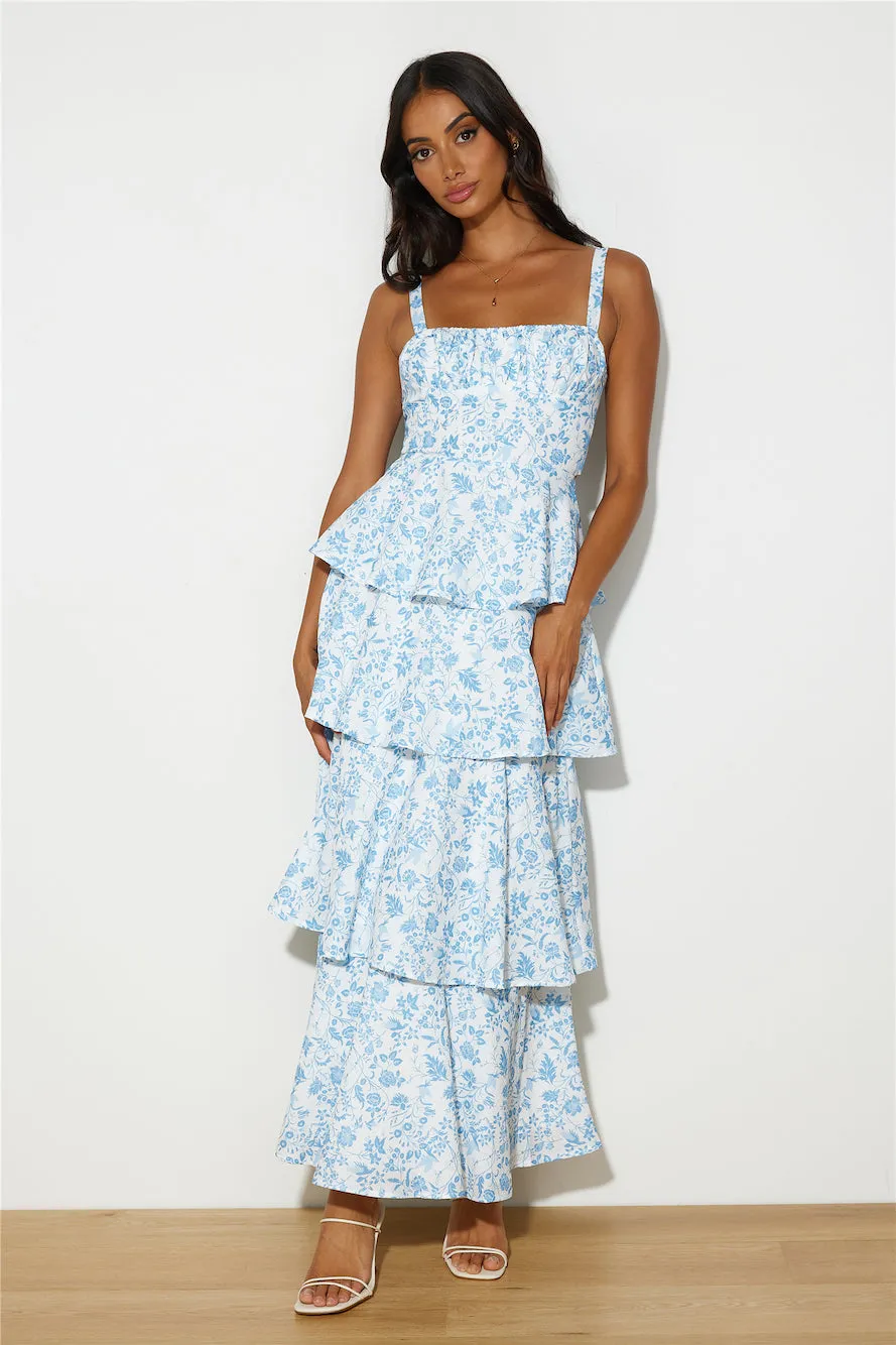 BEACNLADY Full Of Fun Maxi Dress Blue