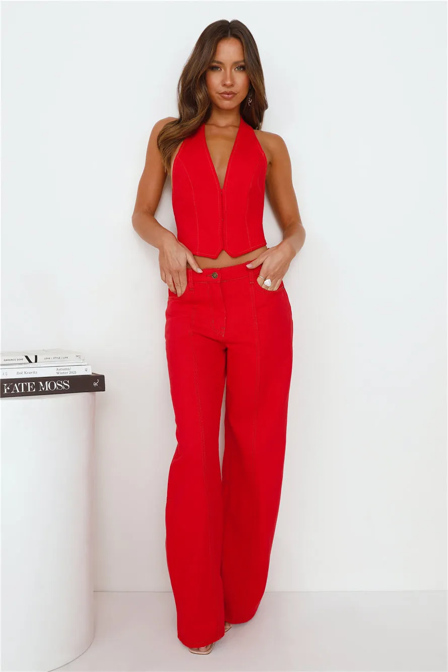 LIONESS Dawson Jean Crimson