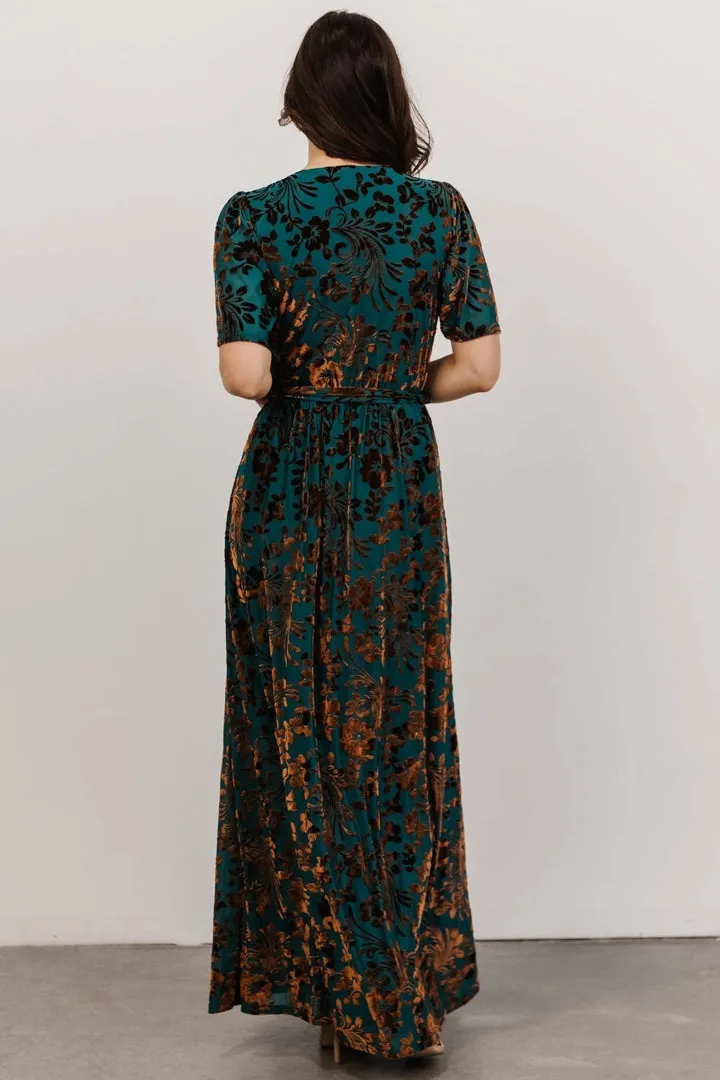 Uma Velvet Maxi Dress