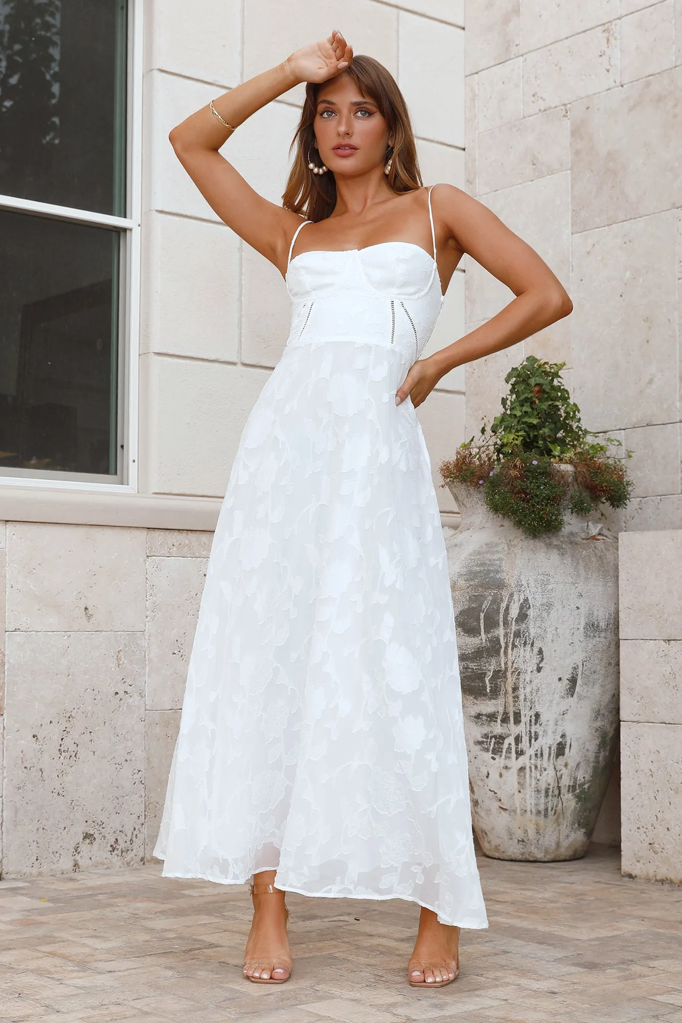 Softest Sand Maxi Dress White