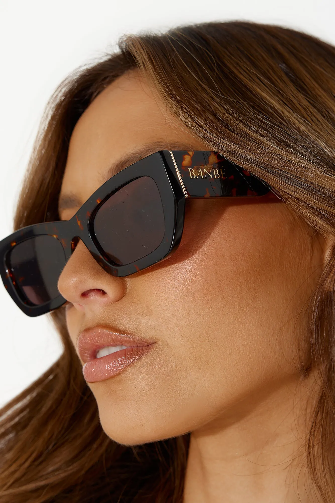 BANBE The Iman Sunglasses Amber Tort