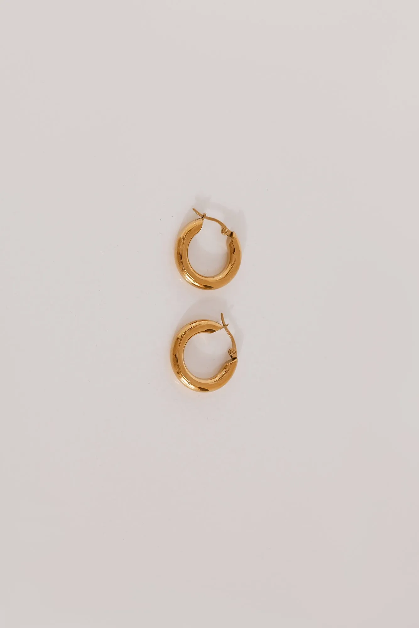 18k Gold Plated Power To Her Hoop Earrings Gold