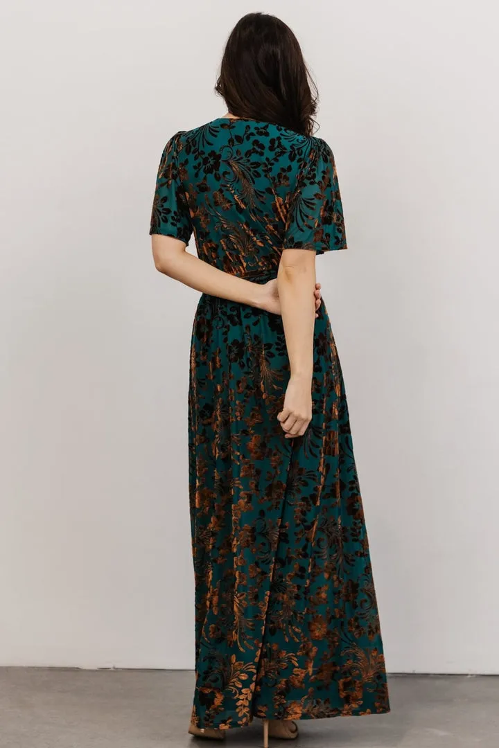 Uma Velvet Maxi Dress