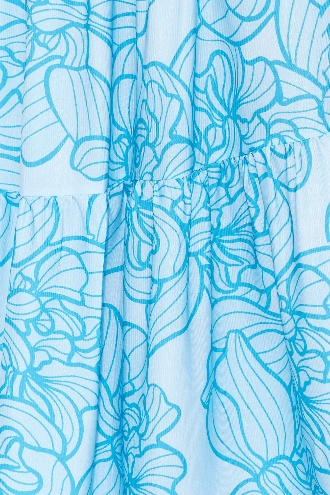 Swirls Surrounding Me Maxi Skirt Blue