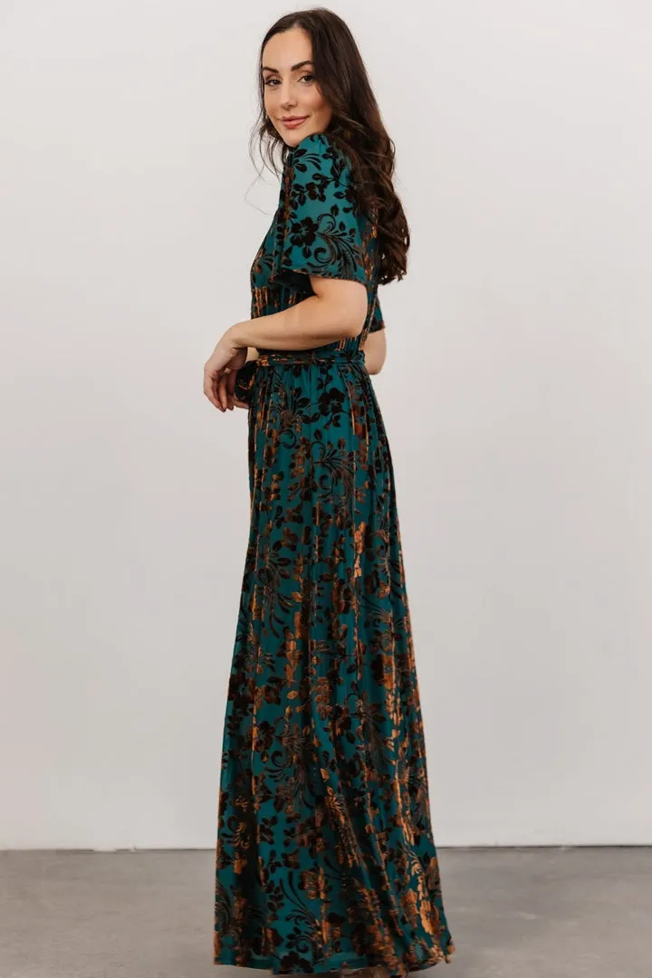 Uma Velvet Maxi Dress