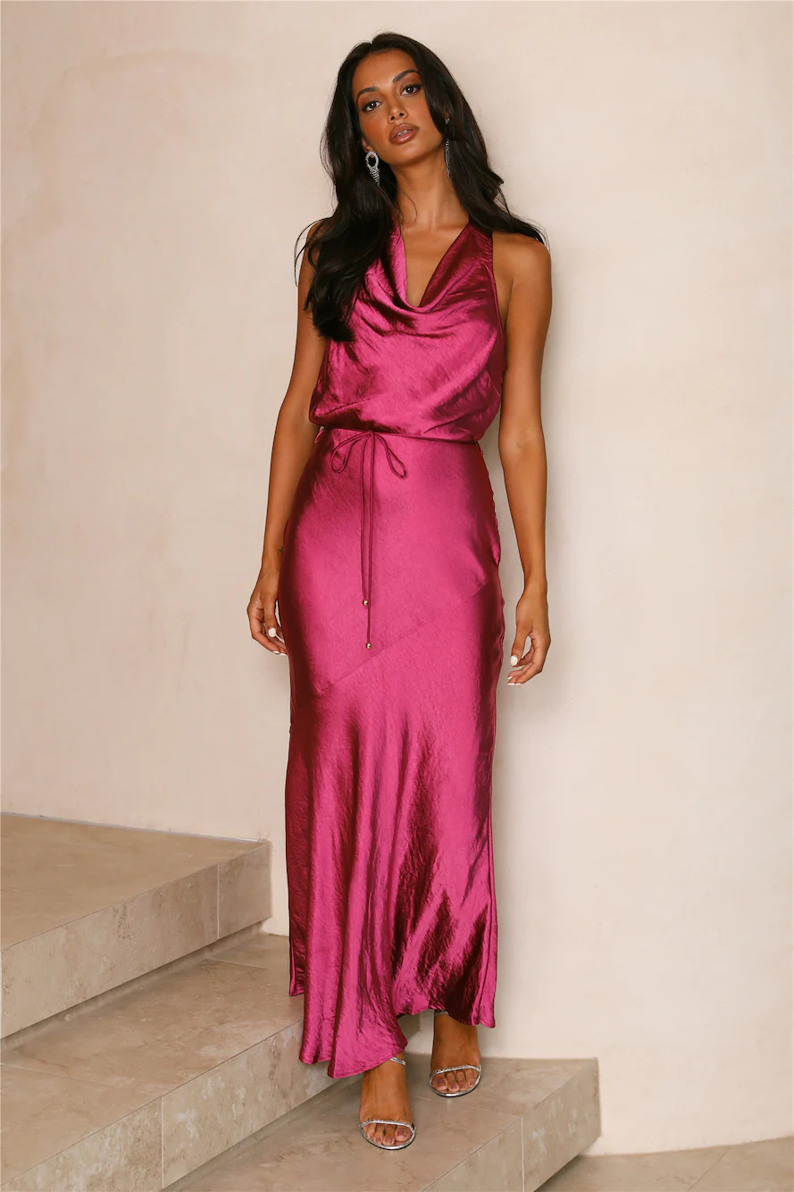 Storybook Ending Maxi Dress Fuchsia
