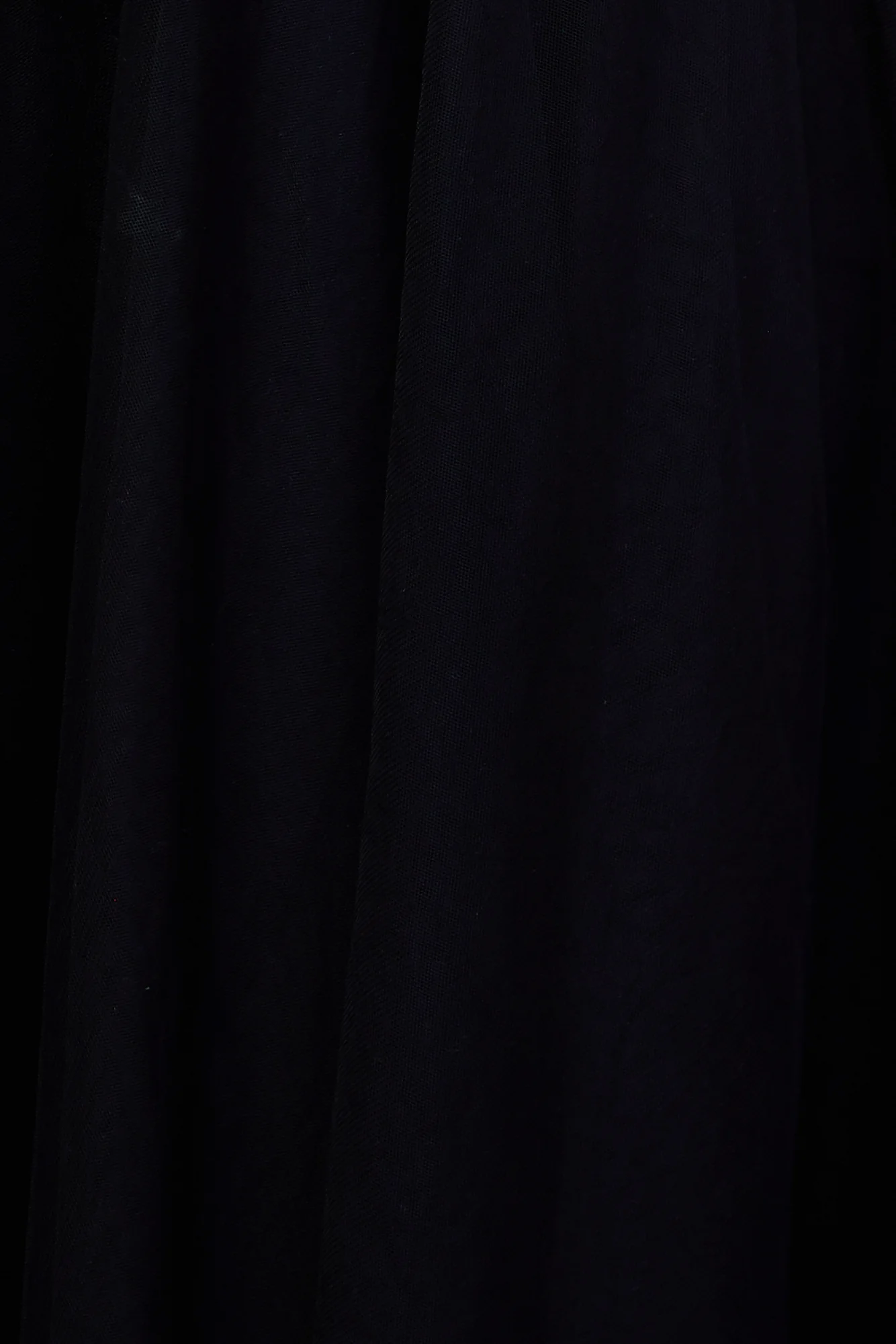 Wandering In The Light Tulle Midi Dress Black