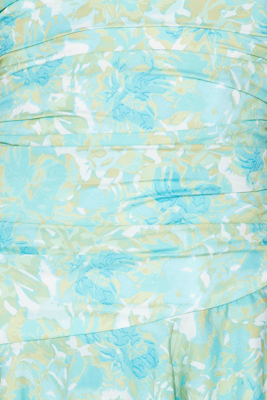 Dance Girl Dance Strapless Mini Dress Green