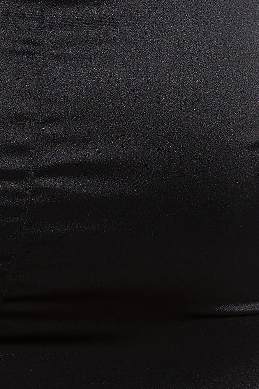 Envy You Satin Dress Black