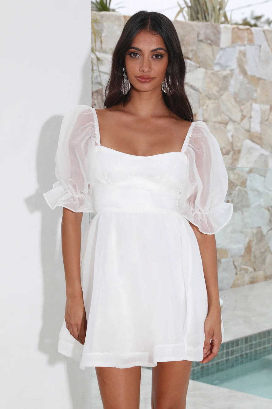 Be A Princess Mini Dress White