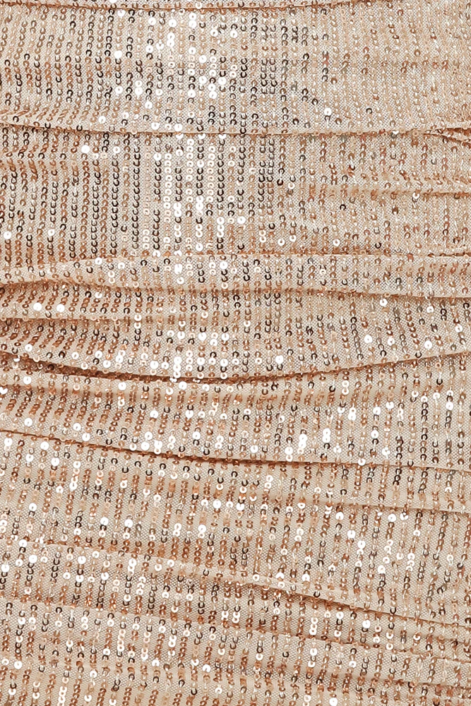 Beacnlady Hand Me A Spritz Sequin Dress Bronze