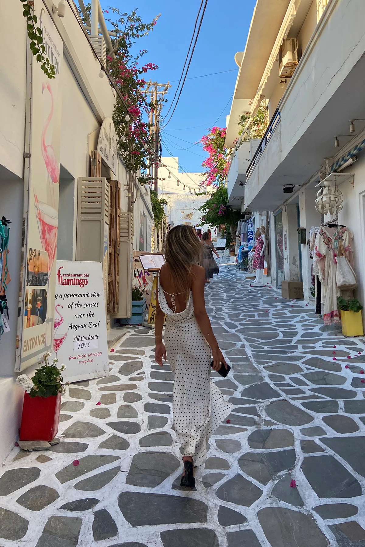 BEACNLADY Dotted Moment Satin Polka Dot Midi Dress Cream