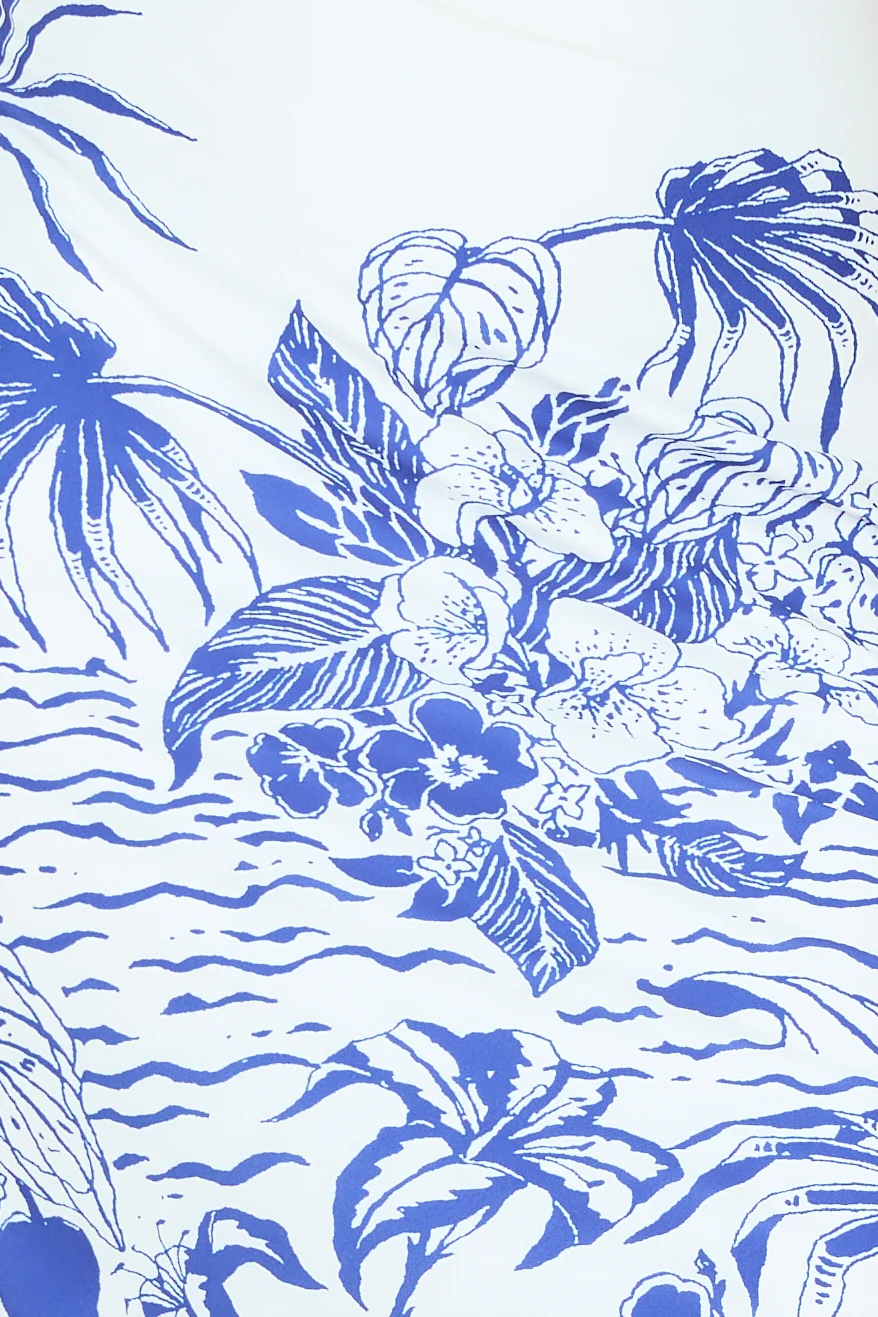 SEVEN WONDERS Valencia Midi Dress Blue White