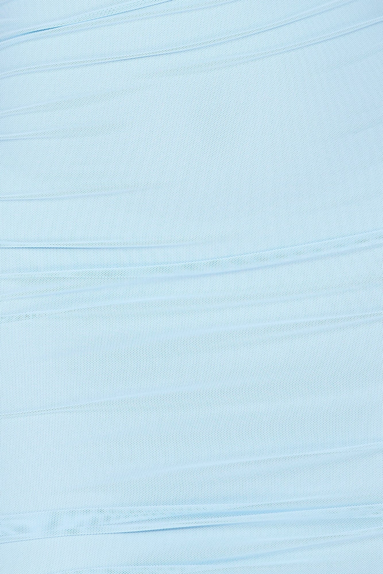 Beauty In Motion Mesh Mini Dress Blue