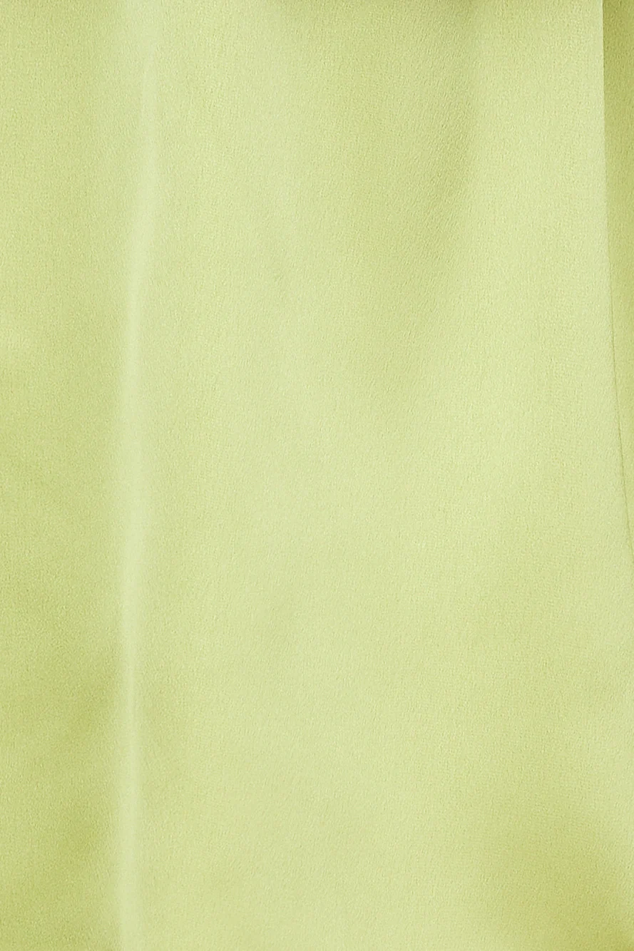 Done With You Satin Dress Lime