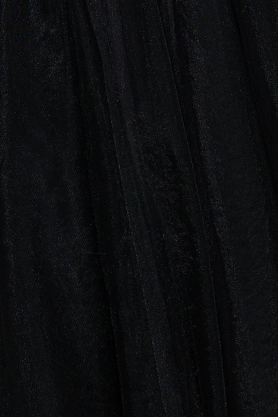 Pretty Snowflake Tulle Mini Dress Black