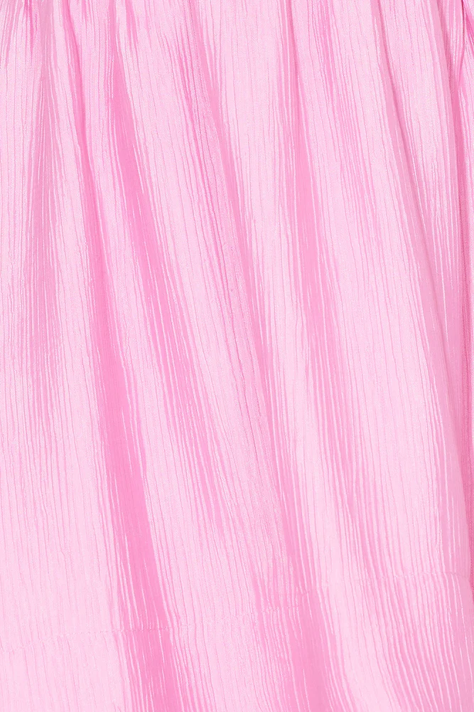 First In Best Dressed One Shoulder Mini Dress Pink