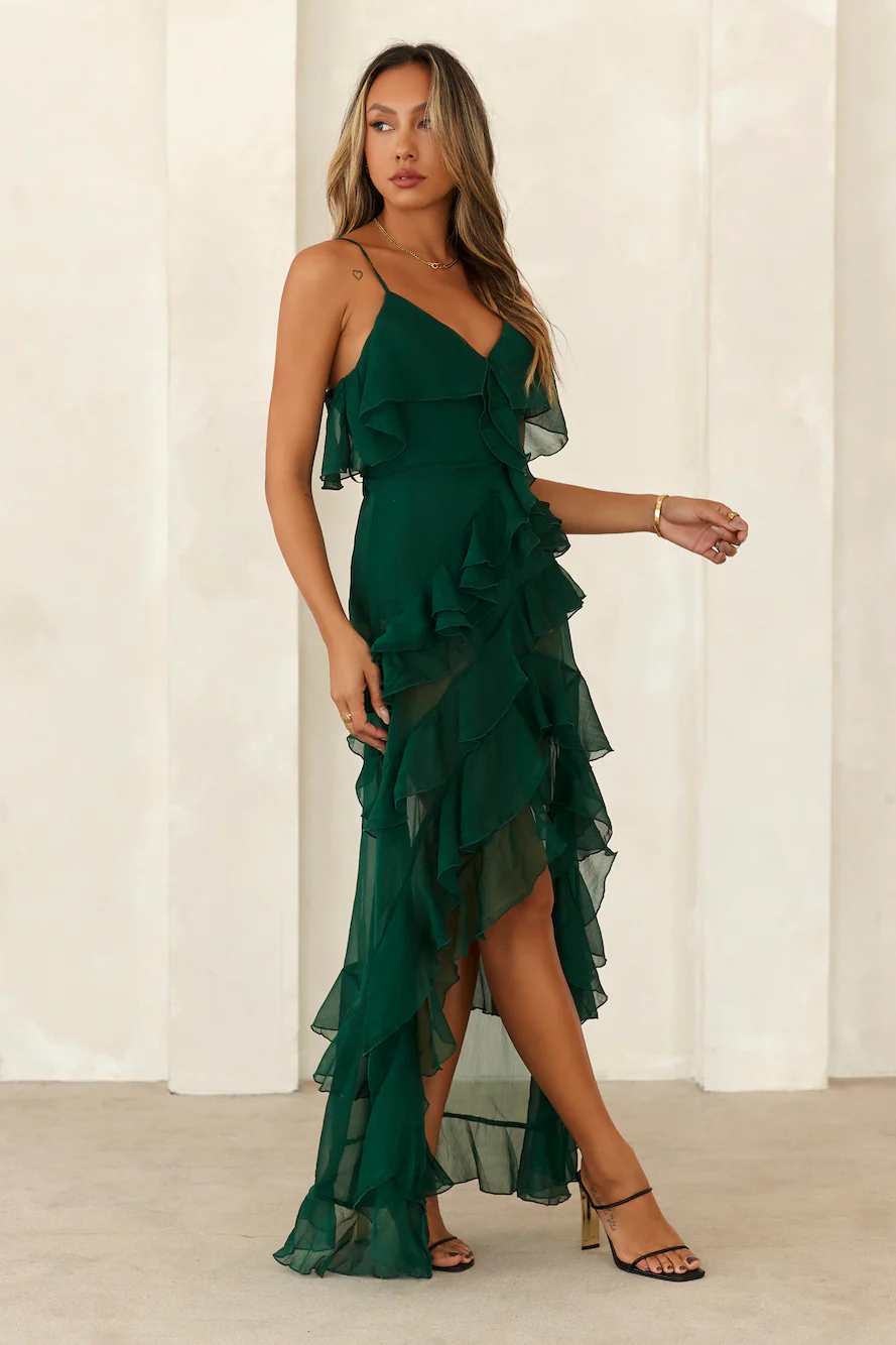 Ocean Sight Maxi Dress Green