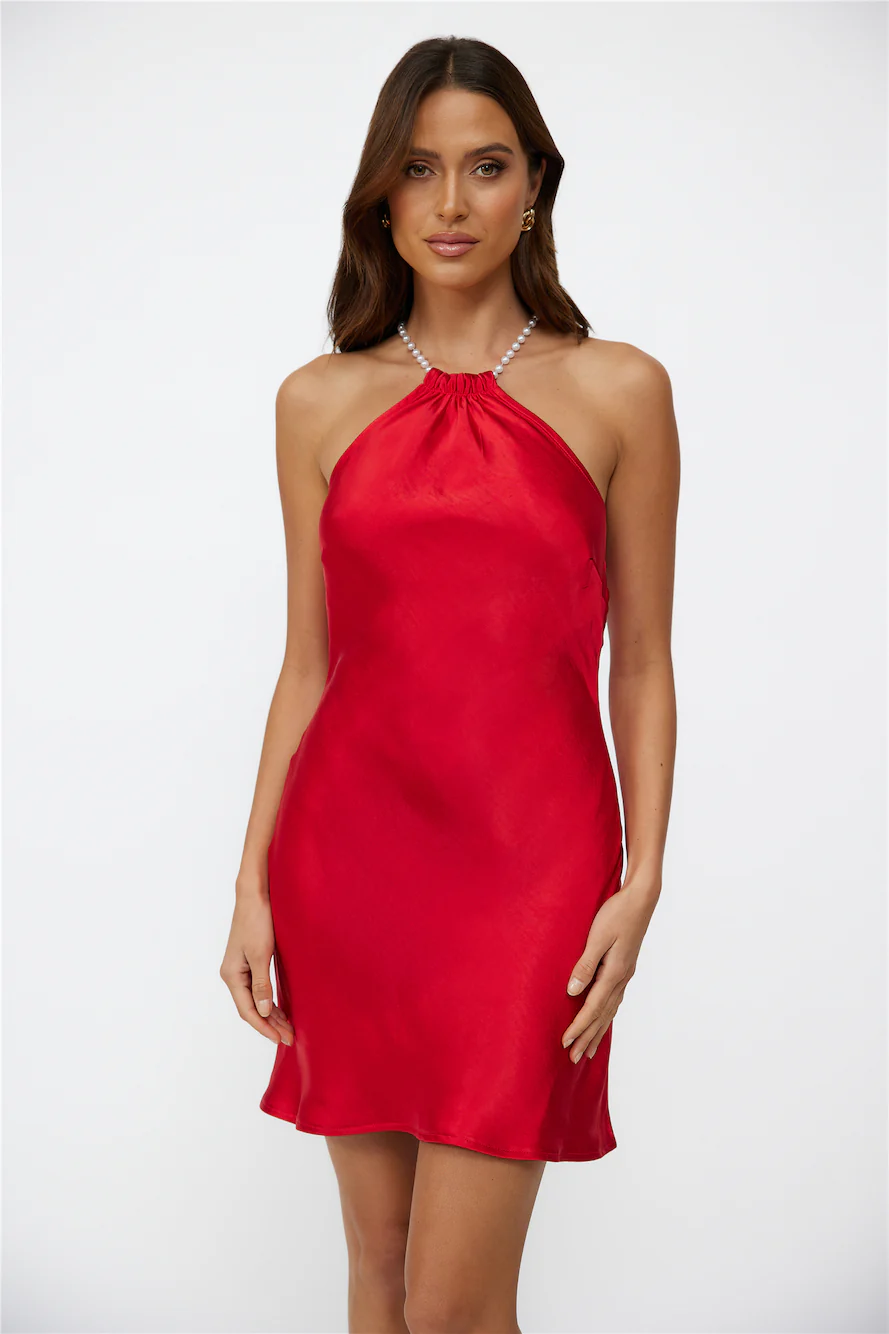 Trust the Process Dress Red