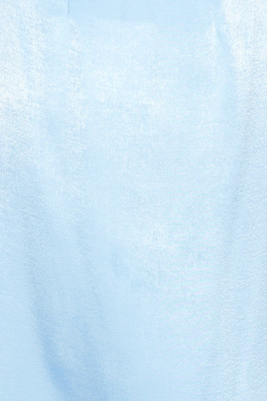 Nights In Silk Satin Maxi Skirt Blue