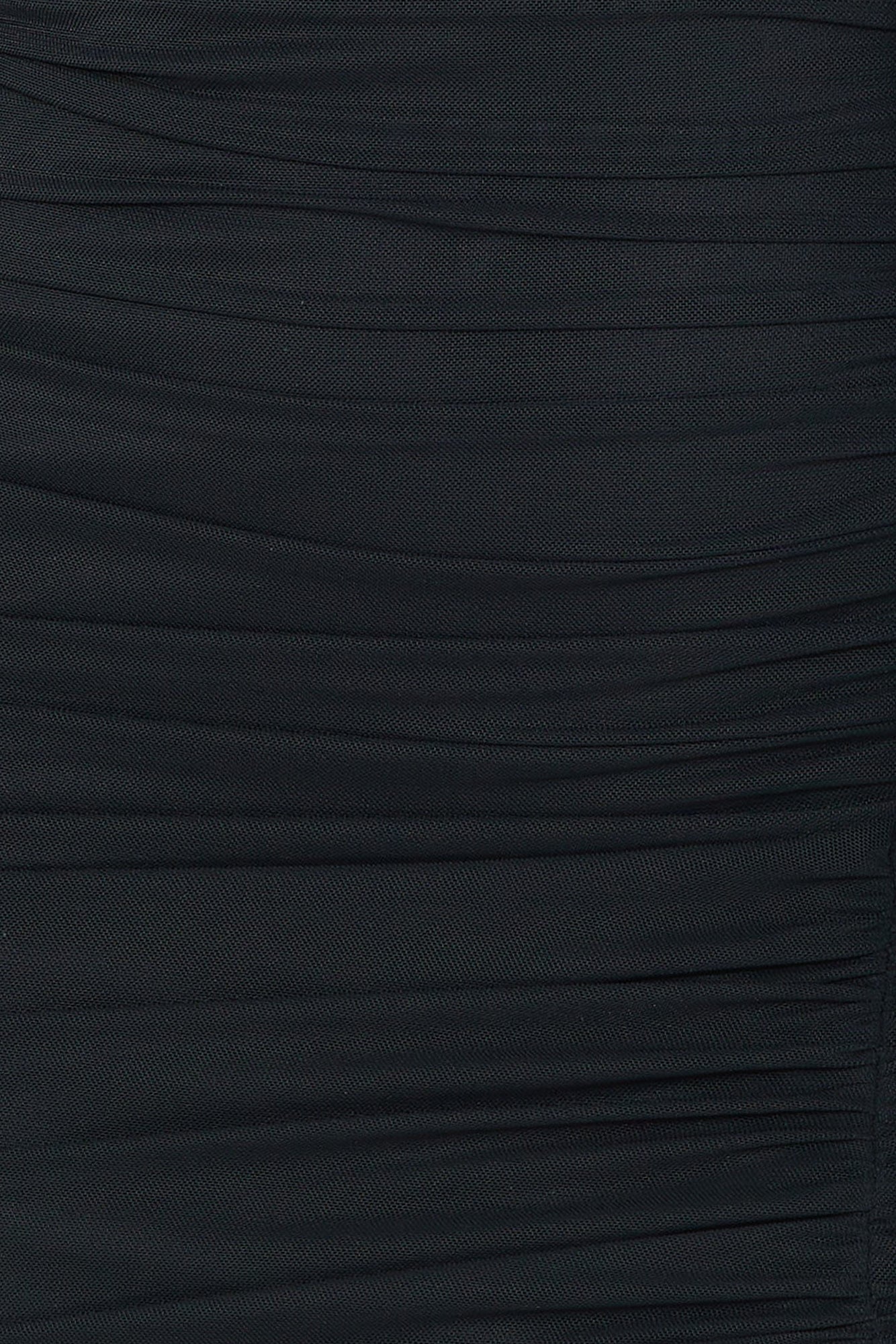 Face The Party Strapless Mesh Mini Dress Black