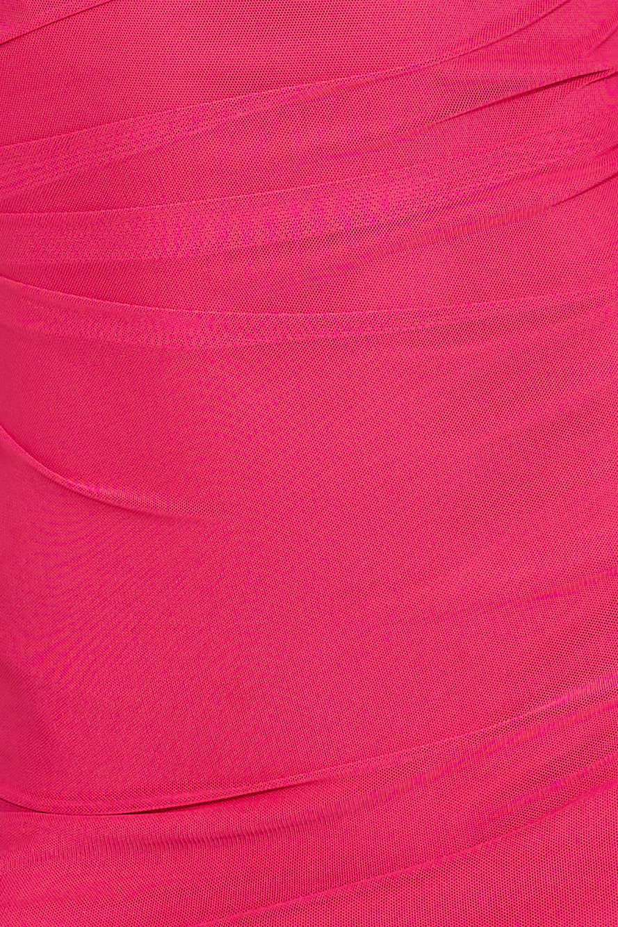 She's Flirty Mesh Mini Dress Pink