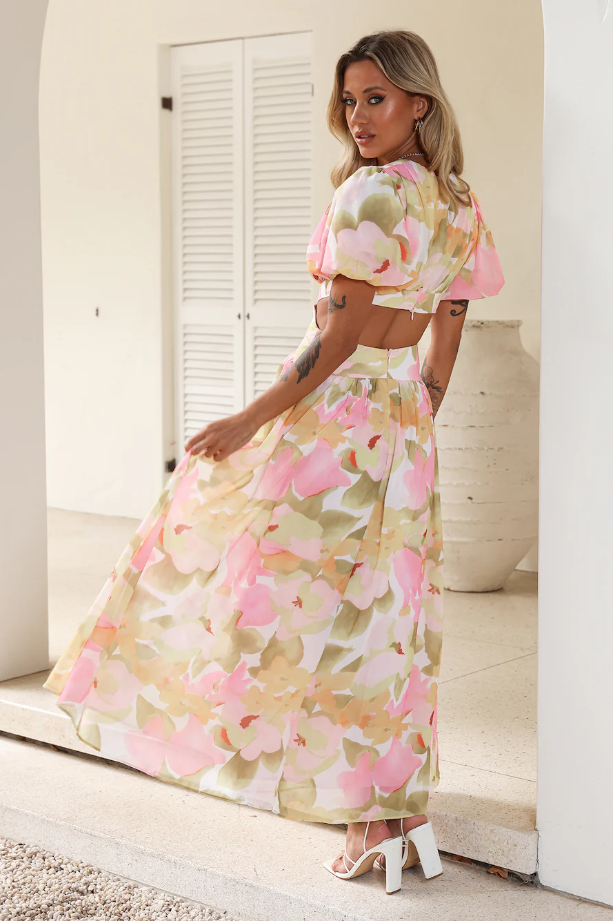 Starlight Splendor Maxi Dress Floral