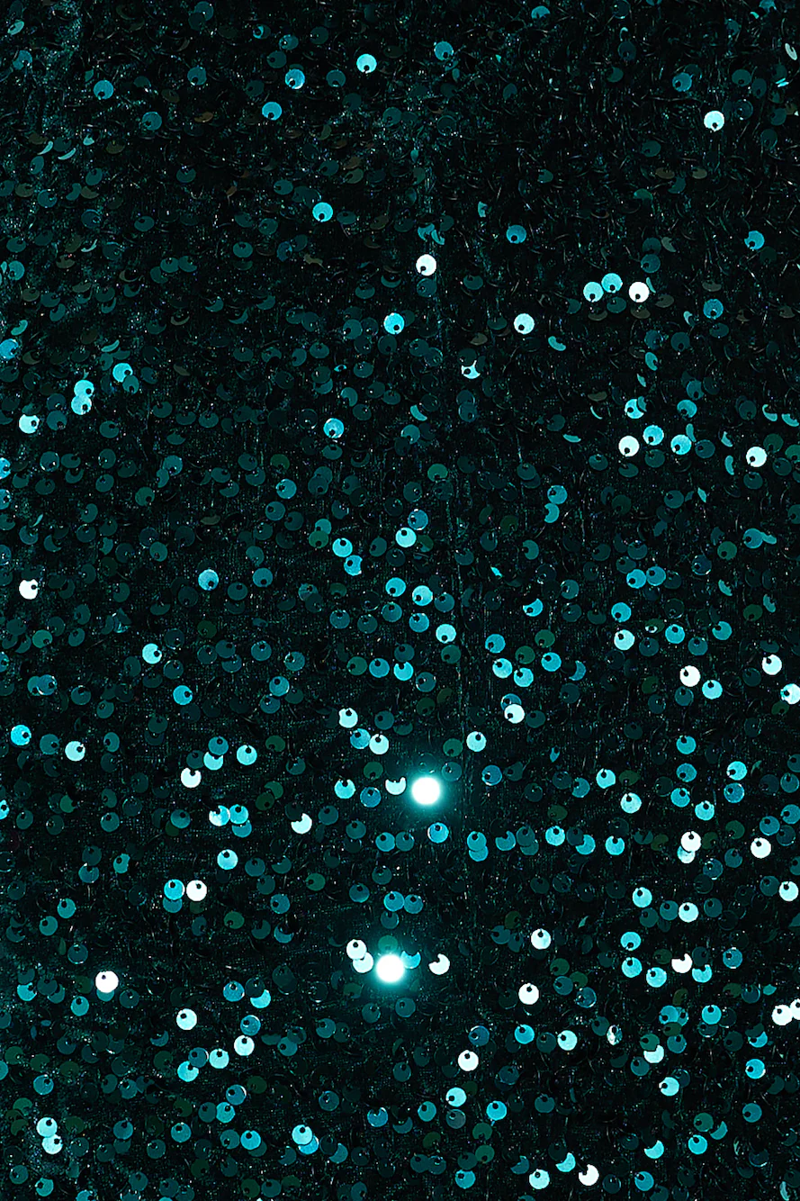 Sparkle Softie Sequin Mini Dress Green