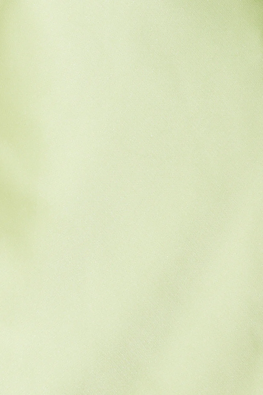Blooming Confidence Satin Mini Dress Lime