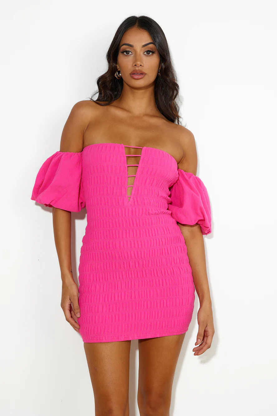 RUNAWAY Sevina Mini Dress Fuchsia