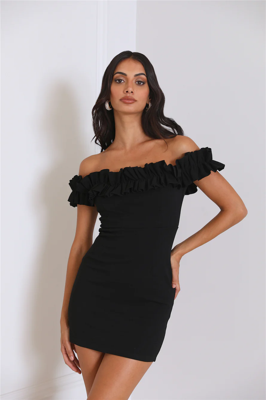 Show Off Style Mini Dress Black