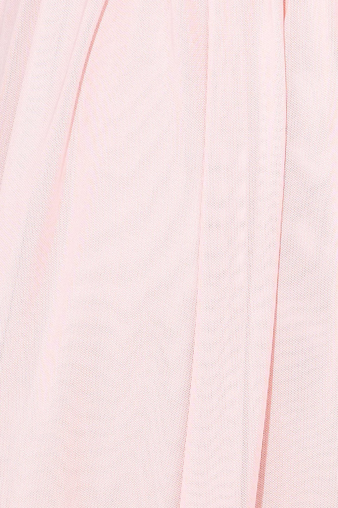 Tip Toe Lace Mini Dress Pink