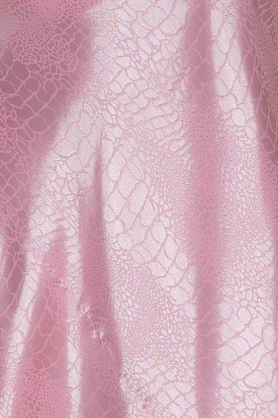 Romantic Date Satin Mini Dress Pink