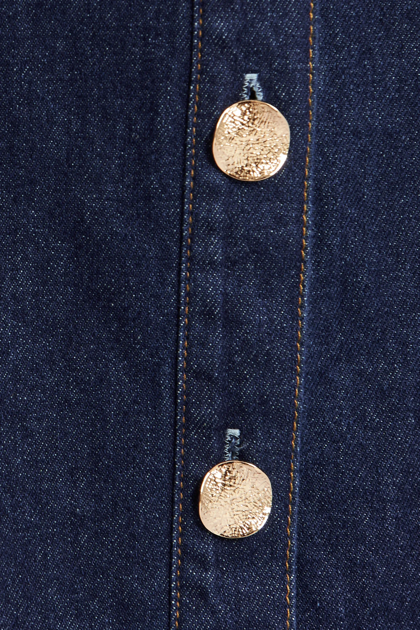 Judith Maxi Denim Skirt In Dark Blue