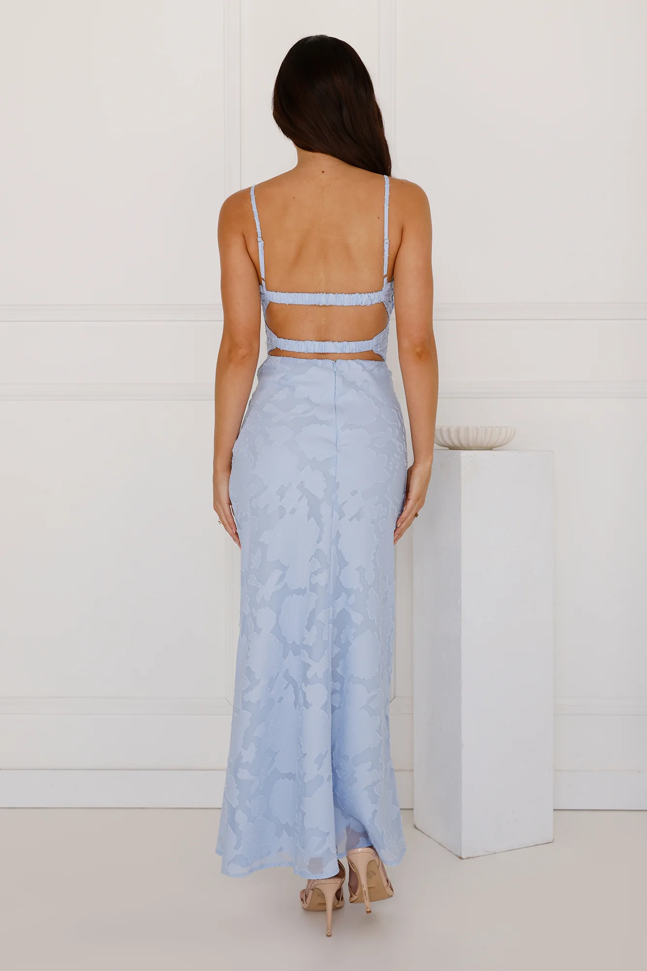 Secluded Shores Maxi Skirt Blue