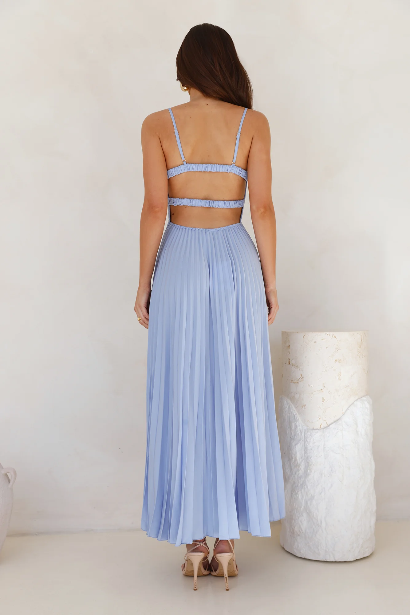 Lovely Soiree Maxi Dress Blue