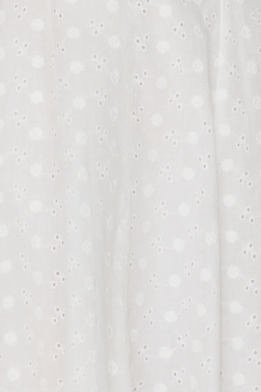 Twilight Rose Off Shoulder Mini Dress White