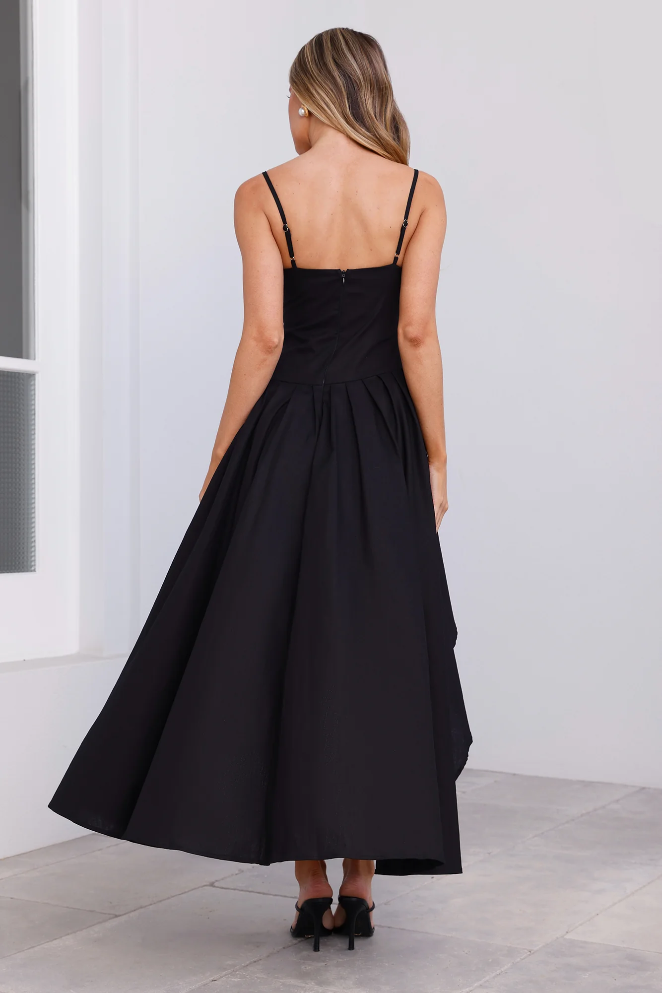 Black Tie Chic Maxi Dress Black